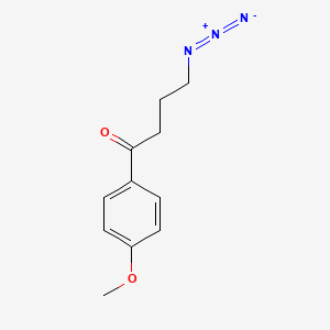 molecular formula C11H13N3O2 B8675594 4-Azido-1-(4-methoxyphenyl)butan-1-one CAS No. 189079-75-2