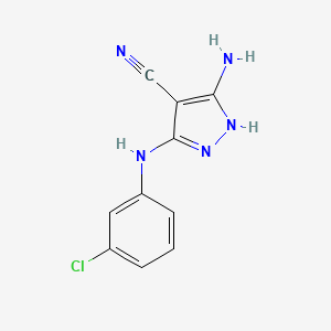5-Amino-3-(3-chloro-phenylamino)-4-cyano-pyrazole