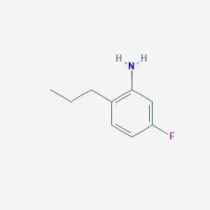 molecular formula C9H12FN B8675666 5-Fluoro-2-propylaniline CAS No. 60710-79-4