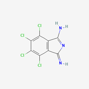 molecular formula C8H3Cl4N3 B8675678 1H-Isoindol-3-amine, 4,5,6,7-tetrachloro-1-imino- CAS No. 40360-28-9