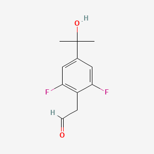 [2,6-Difluoro-4-(1-hydroxy-1-methyl-ethyl)-phenyl]-acetaldehyde