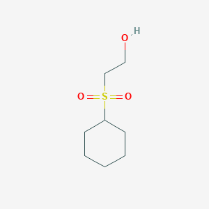 molecular formula C8H16O3S B8675683 2-(Cyclohexylsulfonyl)ethanol 