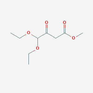 molecular formula C9H16O5 B8675707 Methyl 4,4-diethoxy-3-oxobutanoate 