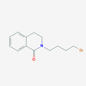 molecular formula C13H16BrNO B8675709 2-(4-Bromobutan-1-yl)-3,4-dihydroisoquinolin-1(2H)-one 