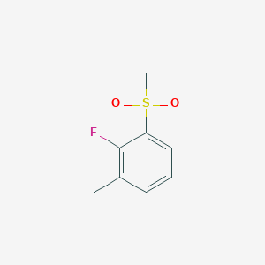 molecular formula C8H9FO2S B8675722 2-Fluoro-1-methyl-3-(methylsulfonyl)benzene CAS No. 828270-61-7