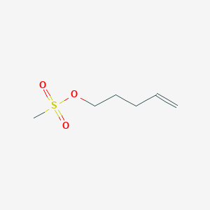 molecular formula C6H12O3S B8675739 Pent-4-en-1-yl methanesulfonate 
