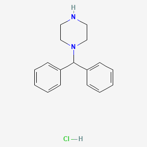 molecular formula C17H21ClN2 B8675766 1-Benzhydrylpiperazine hydrochloride CAS No. 56609-03-1