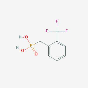 molecular formula C8H8F3O3P B8675786 2-Trifluoromethylbenzylphosphonic acid CAS No. 146780-16-7