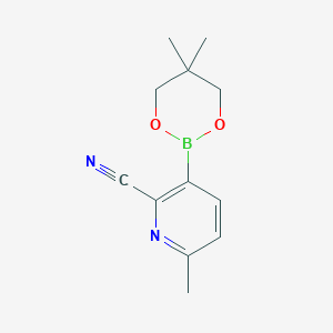3-(5,5-Dimethyl-1,3,2-dioxaborinan-2-yl)-6-methyl-2-pyridinecarbonitrile