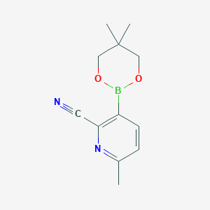 3-(5,5-dimethyl-1,3,2-dioxaborinan-2-yl)-6-methylpyridine-2-carbonitrile