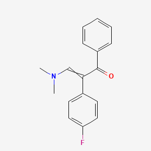molecular formula C17H16FNO B8675848 3-(Dimethylamino)-2-(4-fluorophenyl)-1-phenylprop-2-en-1-one CAS No. 126053-47-2