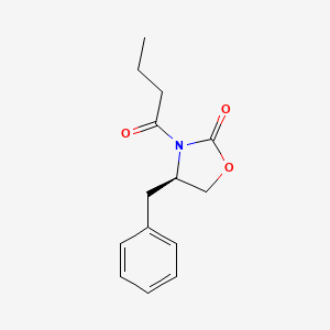 molecular formula C14H17NO3 B8675899 (r)-4-Benzyl-3-butyryloxazolidin-2-one 