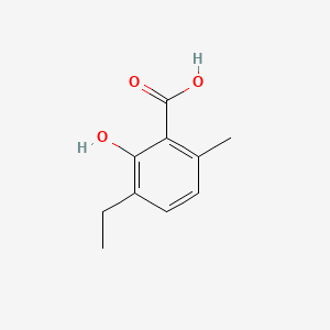 molecular formula C10H12O3 B8675942 2,6-Cresotic acid, 3-ethyl- CAS No. 20717-15-1