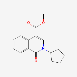 Methyl 2-cyclopentyl-1-oxo-1,2-dihydroisoquinoline-4-carboxylate