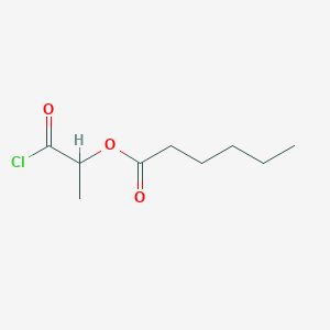 molecular formula C9H15ClO3 B8675974 1-Chloro-1-oxopropan-2-YL hexanoate CAS No. 95499-28-8