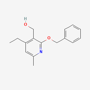 molecular formula C16H19NO2 B8675988 [2-(Benzyloxy)-4-ethyl-6-methylpyridin-3-yl]methanol 