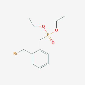 molecular formula C12H18BrO3P B8675995 2-(Diethylphosphonomethyl)benzyl bromide CAS No. 50869-57-3