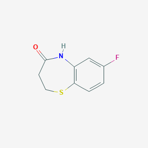 molecular formula C9H8FNOS B8676001 7-Fluoro-2,3,4,5-tetrahydro-1,5-benzothiazepin-4-one 