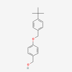 molecular formula C18H22O2 B8676369 [4-(4-tert-Butyl-benzyloxy)-phenyl]-methanol 