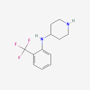 molecular formula C12H15F3N2 B8676405 Piperidin-4-yl-(2-trifluoromethylphenyl)amine 