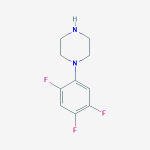 molecular formula C10H11F3N2 B8676441 1-(2,4,5-Trifluorophenyl)piperazine CAS No. 255893-34-6