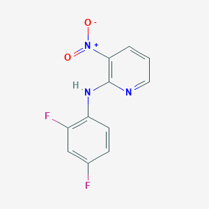 molecular formula C11H7F2N3O2 B8676473 N-(2,4-Difluorophenyl)-3-nitropyridin-2-amine CAS No. 61963-74-4