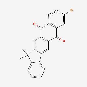 molecular formula C23H15BrO2 B8676477 8-bromo-13,13-dimethyl-6H-indeno[1,2-b]anthracene-6,11(13H)-dione 