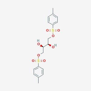 molecular formula C18H22O8S2 B8676480 (2R,3R)-2,3-Dihydroxy-4-([(4-methylphenyl)sulfonyl]oxy)butyl 4-methyl-1-benzenesulfonate 