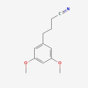 molecular formula C12H15NO2 B8676628 4-(3,5-Dimethoxyphenyl)butanenitrile 