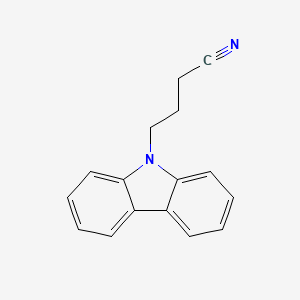 molecular formula C16H14N2 B8676641 4-(9H-carbazol-9-yl)butanenitrile CAS No. 89912-18-5