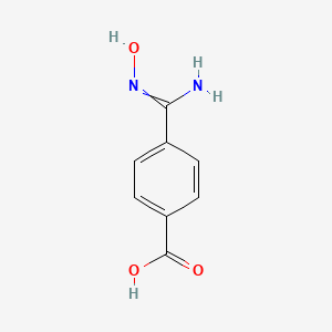 molecular formula C8H8N2O3 B8676688 4-(N-hydroxycarbamimidoyl)-benzoic acid 