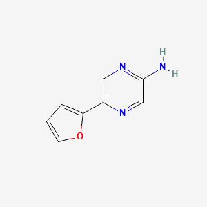 molecular formula C8H7N3O B8676698 5-Furan-2-yl-pyrazin-2-ylamine 
