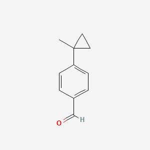 molecular formula C11H12O B8676699 4-(1-Methylcyclopropyl)benzaldehyde 