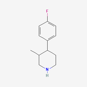 molecular formula C12H16FN B8676723 4-(4-Fluorophenyl)-3-methylpiperidine CAS No. 1027775-19-4