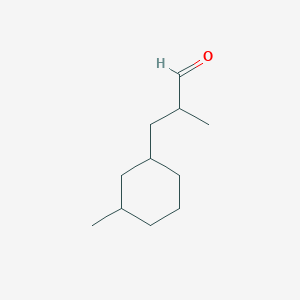 molecular formula C11H20O B8676779 2-Methyl-3-(3-methylcyclohexyl)propanal 