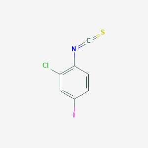 molecular formula C7H3ClINS B8676787 2-Chloro-4-iodo-1-isothiocyanatobenzene 