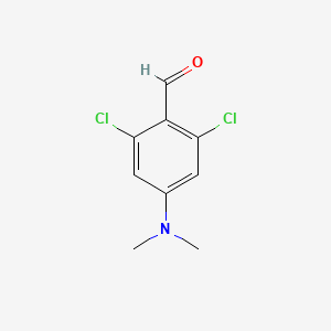 molecular formula C9H9Cl2NO B8676791 2,6-Dichloro-4-dimethylaminobenzaldehyde CAS No. 55875-44-0