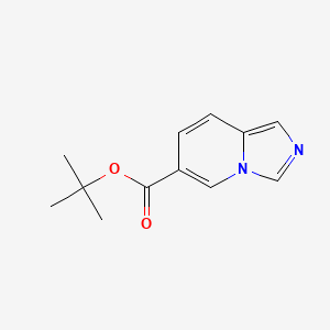 molecular formula C12H14N2O2 B8676886 Tert-butyl imidazo[1,5-a]pyridine-6-carboxylate 