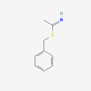 molecular formula C9H11NS B8676894 Benzyl ethanimidothioate CAS No. 59696-97-8