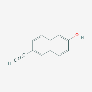 molecular formula C12H8O B8676999 6-Ethynylnaphthalen-2-ol 