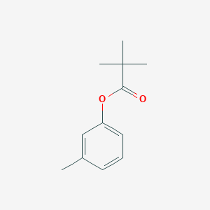 molecular formula C12H16O2 B8677031 2,2-Dimethylpropanoic acid, 3-methylphenyl ester 