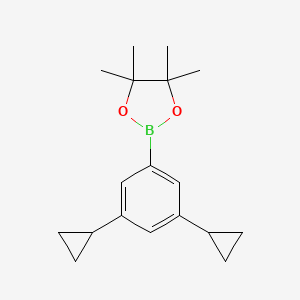 2-(3,5-Dicyclopropylphenyl)-4,4,5,5-tetramethyl-1,3,2-dioxaborolane