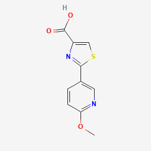 2-(6-Methoxypyridin-3-yl)-1,3-thiazole-4-carboxylic acid