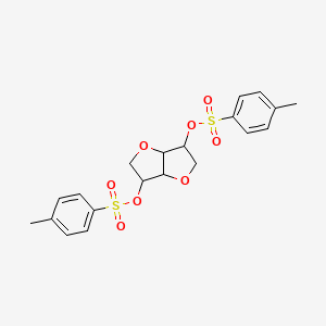 molecular formula C20H22O8S2 B8677132 (3R,3aS,6R,6aS)-Hexahydrofuro[3,2-b]furan-3,6-diyl bis(4-methylbenzenesulfonate) 