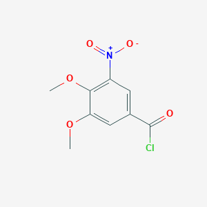 molecular formula C9H8ClNO5 B8677137 3,4-Dimethoxy-5-nitrobenzoyl chloride 
