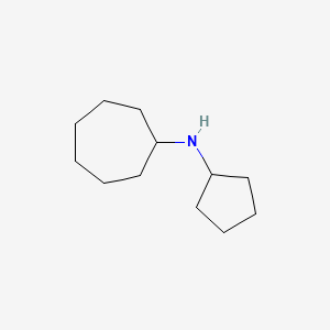 molecular formula C12H23N B8677153 N-cyclopentylcycloheptanamine 