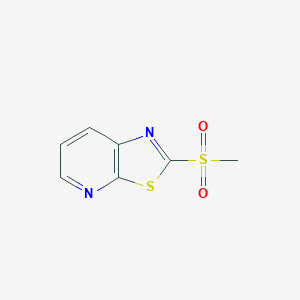 molecular formula C7H6N2O2S2 B8677166 2-(Methylsulfonyl)thiazolo[5,4-b]pyridine 