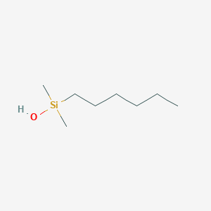 molecular formula C8H20OSi B8677204 Hexyldimethylsilanol CAS No. 59551-89-2