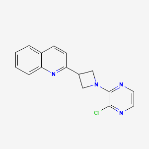 molecular formula C16H13ClN4 B8677214 2-[1-(3-Chloro-pyrazin-2-YL)-azetidin-3-YL]-quinoline 