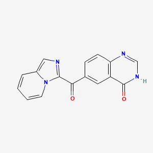 molecular formula C16H10N4O2 B8677283 6-(Imidazo[1,5-a]pyridin-3-ylcarbonyl)quinazolin-4(3H)-one 